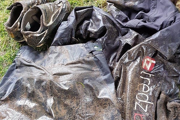 Lindsay's clothing after Sunday practise